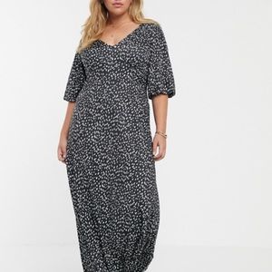 ASOS puff sleeve speckled dress